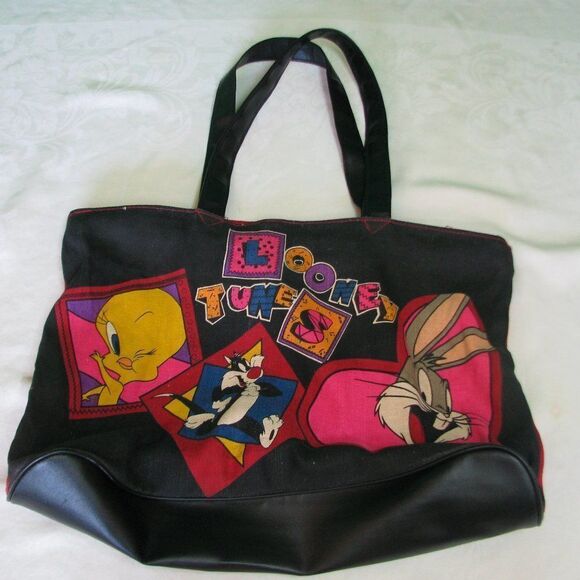 Vintage Looney Tunes Duffel Bag/Tote - Picture 1 of 6